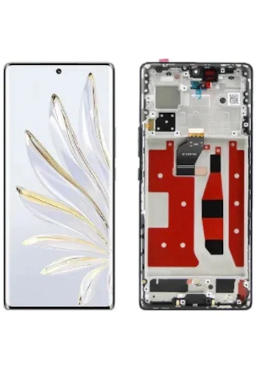 Honor 70 Çıtalı Ekran Dokunmatik Silver SOFT OLED Kalite Ekran