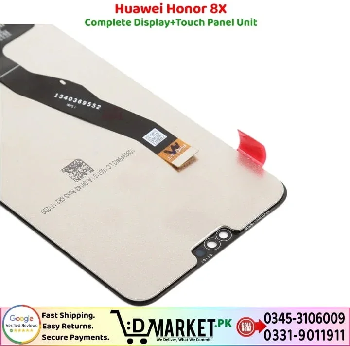 Honor 8X Ekran Dokunmatik A Plus Kalite Ürün/COG Çıtasız (Çerçevesiz)