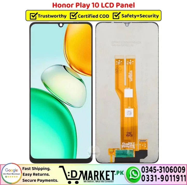 Honor Play 10 Çıtalı Ekran Dokunmatik Siyah Orijinal