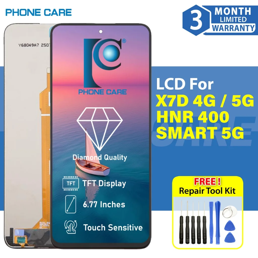 Honor X7d Ekran Dokunmatik Orijinal Çıtasız Ürün (Çerçevesiz)