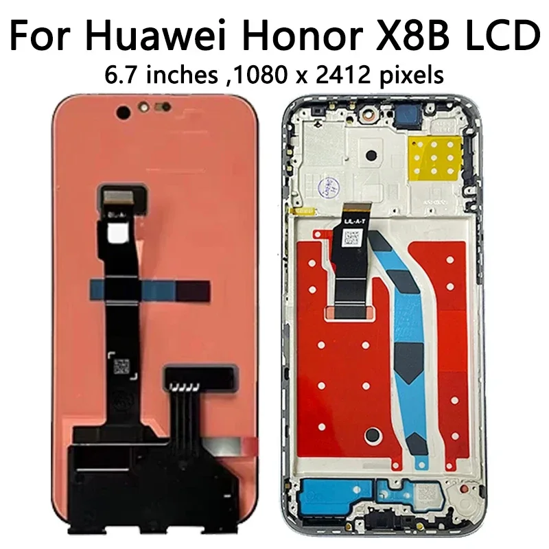 Honor X8b Çıtalı Ekran Dokunmatik Siyah SOFT OLED Kalite Ekran