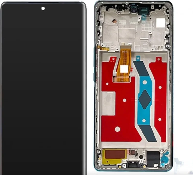Honor X9a Çıtalı Ekran Dokunmatik Siyah SOFT OLED Kalite Ekran