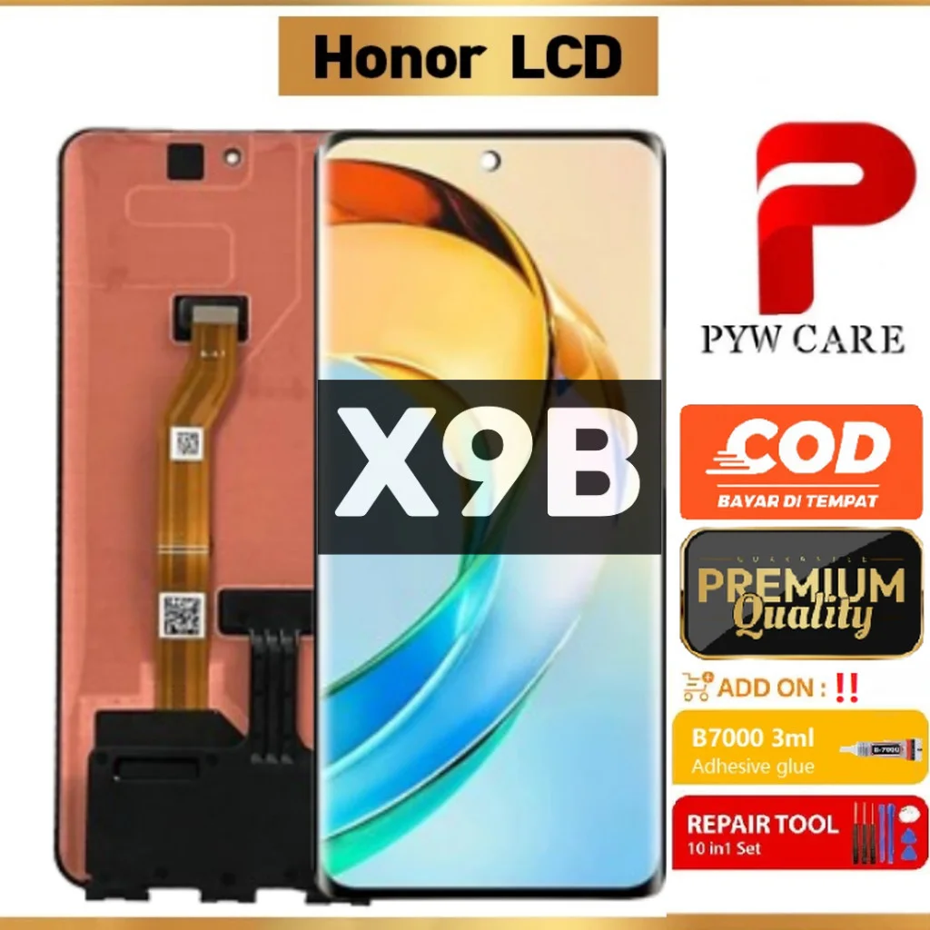 Honor X9b Çıtalı Ekran Dokunmatik Yesil SOFT OLED Kalite Ekran