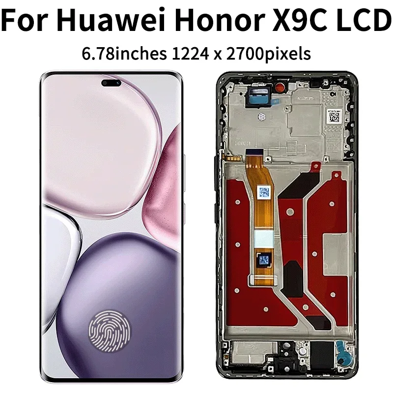 Honor X9c 5G Çıtalı Ekran Dokunmatik Siyah SOFT OLED Kalite Ekran