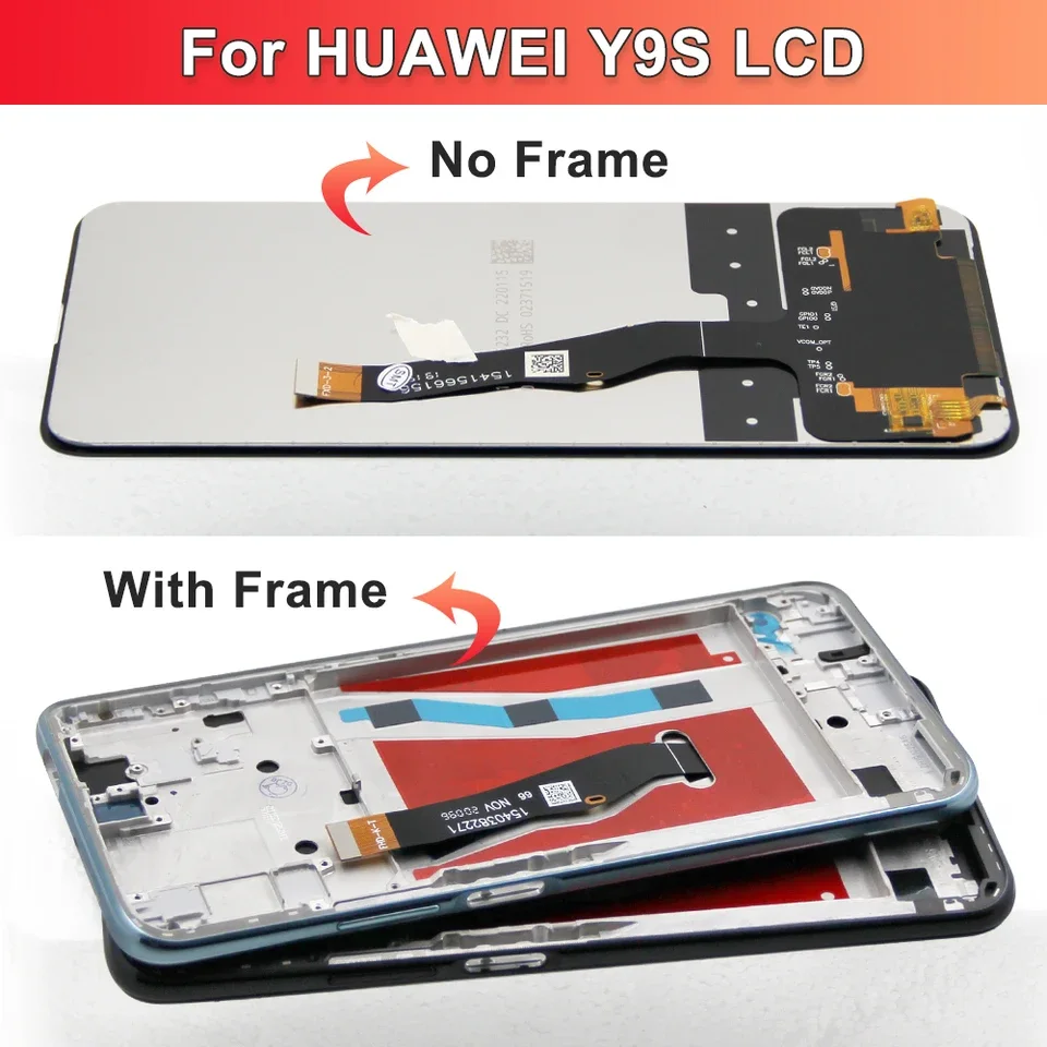 Huawei Y9s Ekran Dokunmatik A Plus Kalite Ürün/COG Çıtasız (Çerçevesiz)