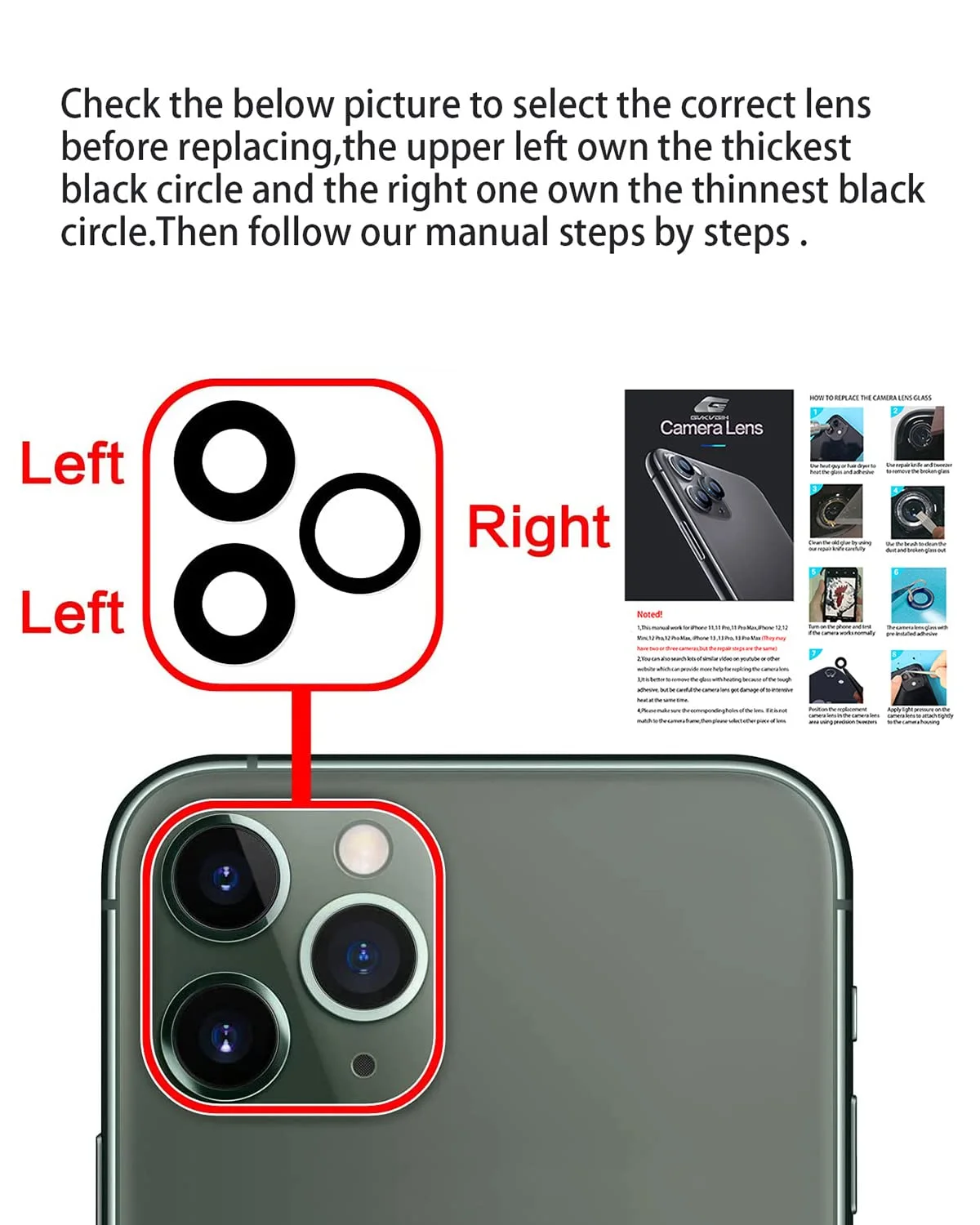 iPhone 11 Pro Max Kamera Camı