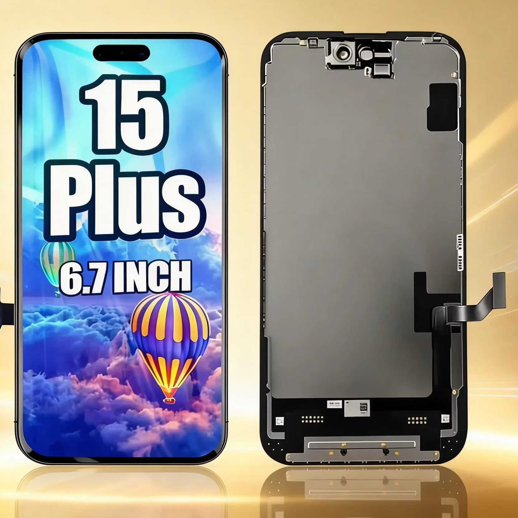 İphone 15 Plus Ekran Dokunmatik A Plus Kalite Ürün Parlaklık 600+ Nit Yüksek Kalite Yan Sanayi