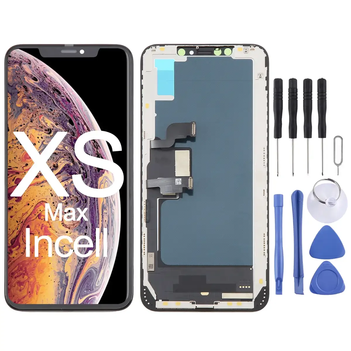 İphone XS Max Ekran Dokunmatik A Plus Kalite Ürün Parlaklık 400+ Nit Standart Yan Sanayi
