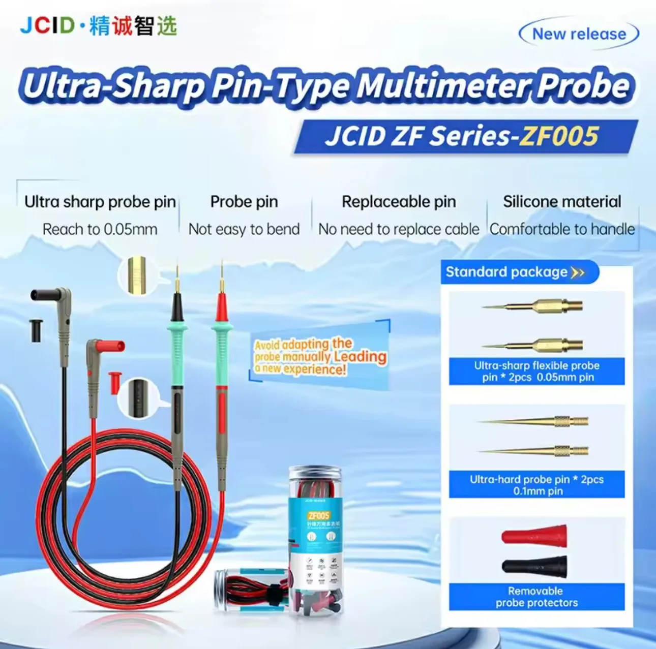 JC ZF005 İnce uçlu multimetre probu