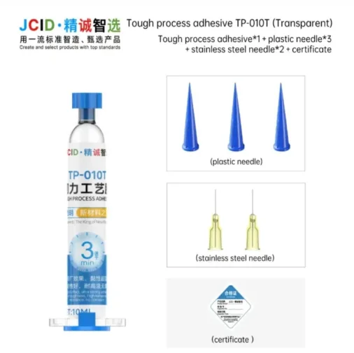JCID TP-010T GÜÇLÜ TUTKAL YAPIŞTIRICI ŞEFFAF