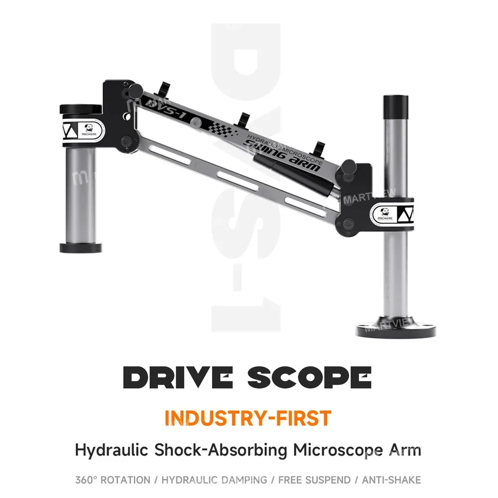 Mechanic DVS-1 360° Döndürülebilir Titreşim Önleyici Hidrolik Şok Emici Mikroskop Kolu