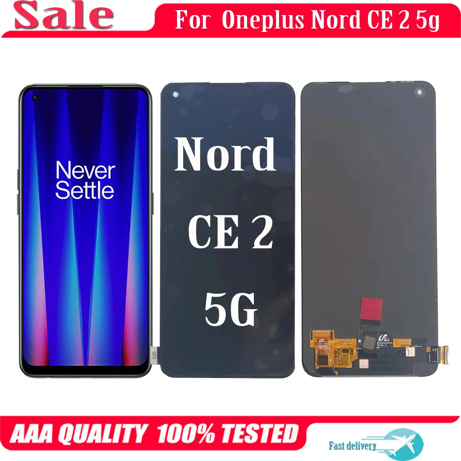 One Plus Nord Ce 5G Ekran Dokunmatik OLED Çıtasız (Çerçevesiz)