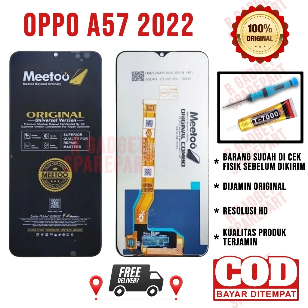Oppo A57e Ekran Dokunmatik Orijinal Çıtasız Ürün (Çerçevesiz)