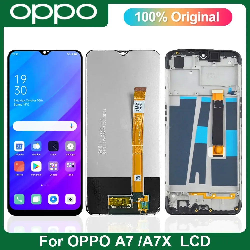 Oppo A7 Ekran Dokunmatik Orijinal Çıtasız Ürün (Çerçevesiz)