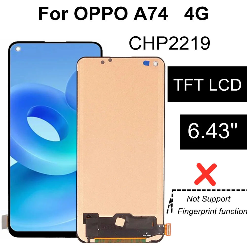 Oppo A74 4G Ekran Dokunmatik OLED 04 VER Çıtasız (Çerçevesiz)
