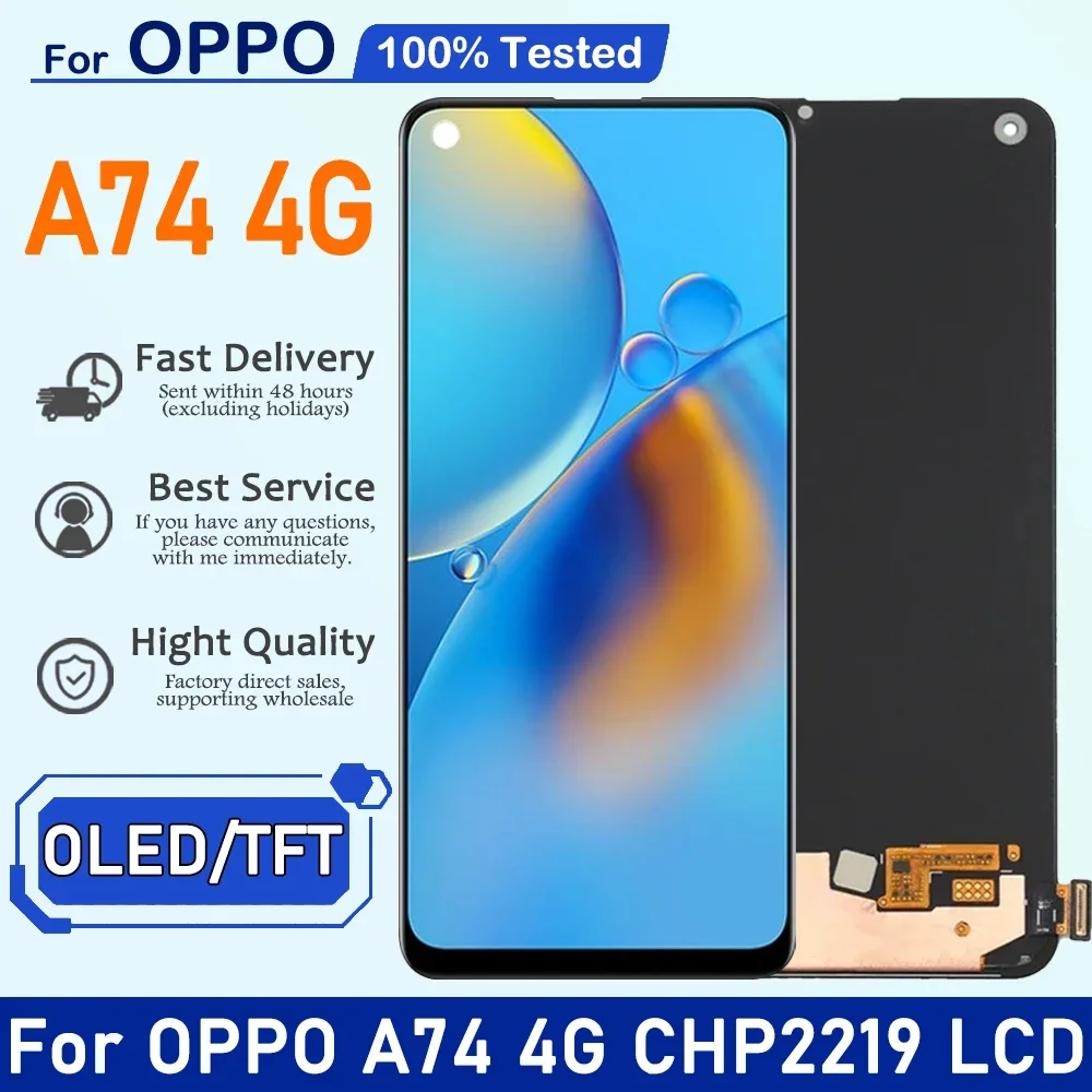 Oppo A74 4G Ekran Dokunmatik OLED 05VER Çıtasız (Çerçevesiz)