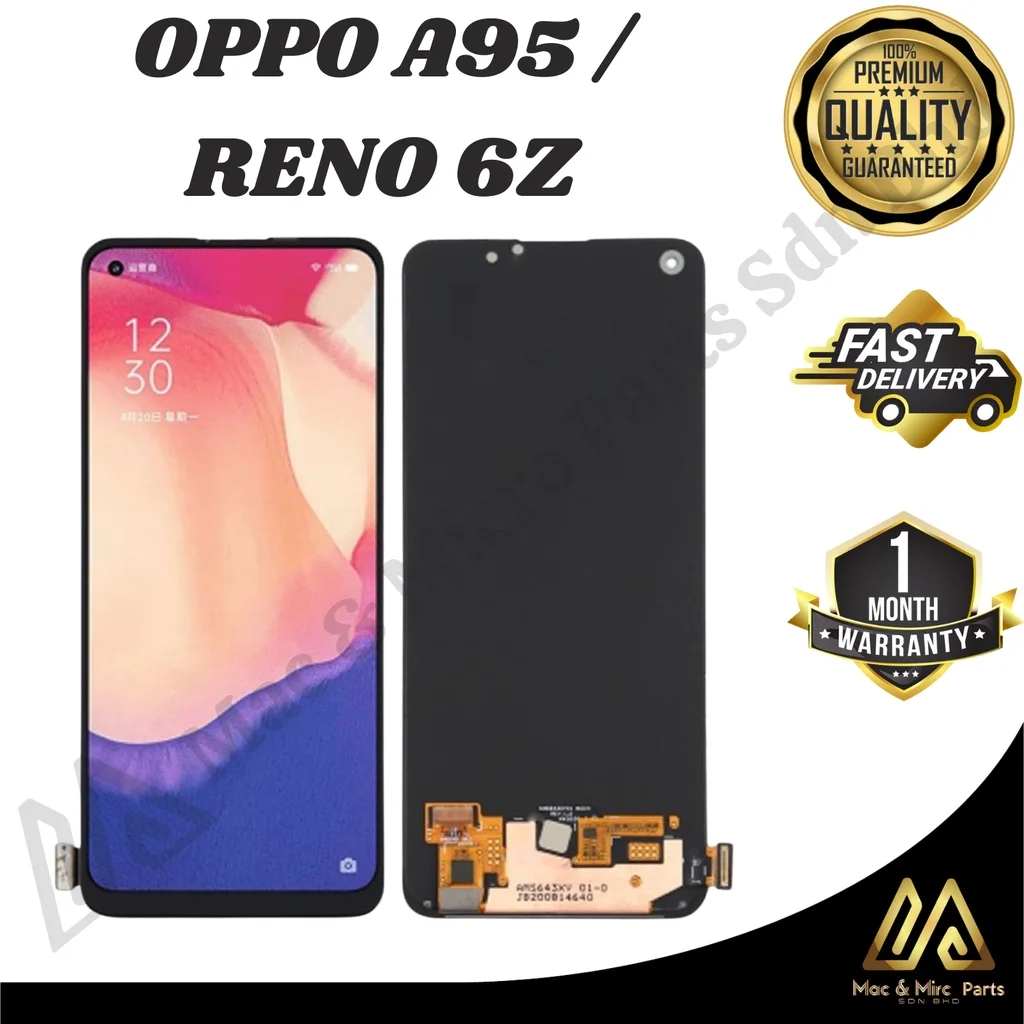 Oppo A95 4G Ekran Dokunmatik OLED 05VER Çıtasız (Çerçevesiz)