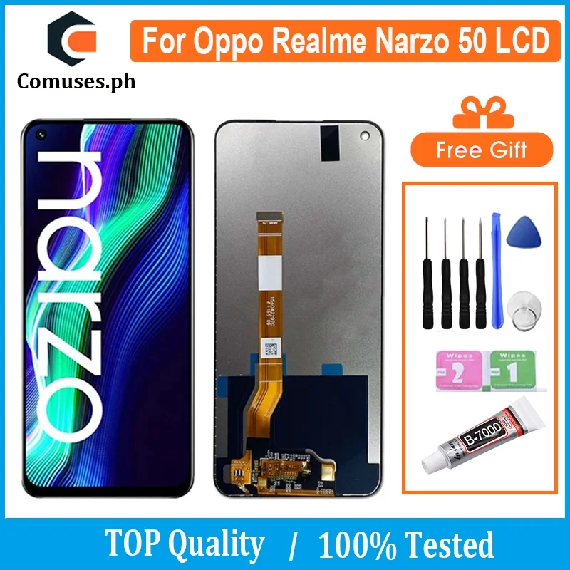 Oppo Narzo 50 Pro 5G Ekran Dokunmatik OLED Çıtasız (Çerçevesiz)