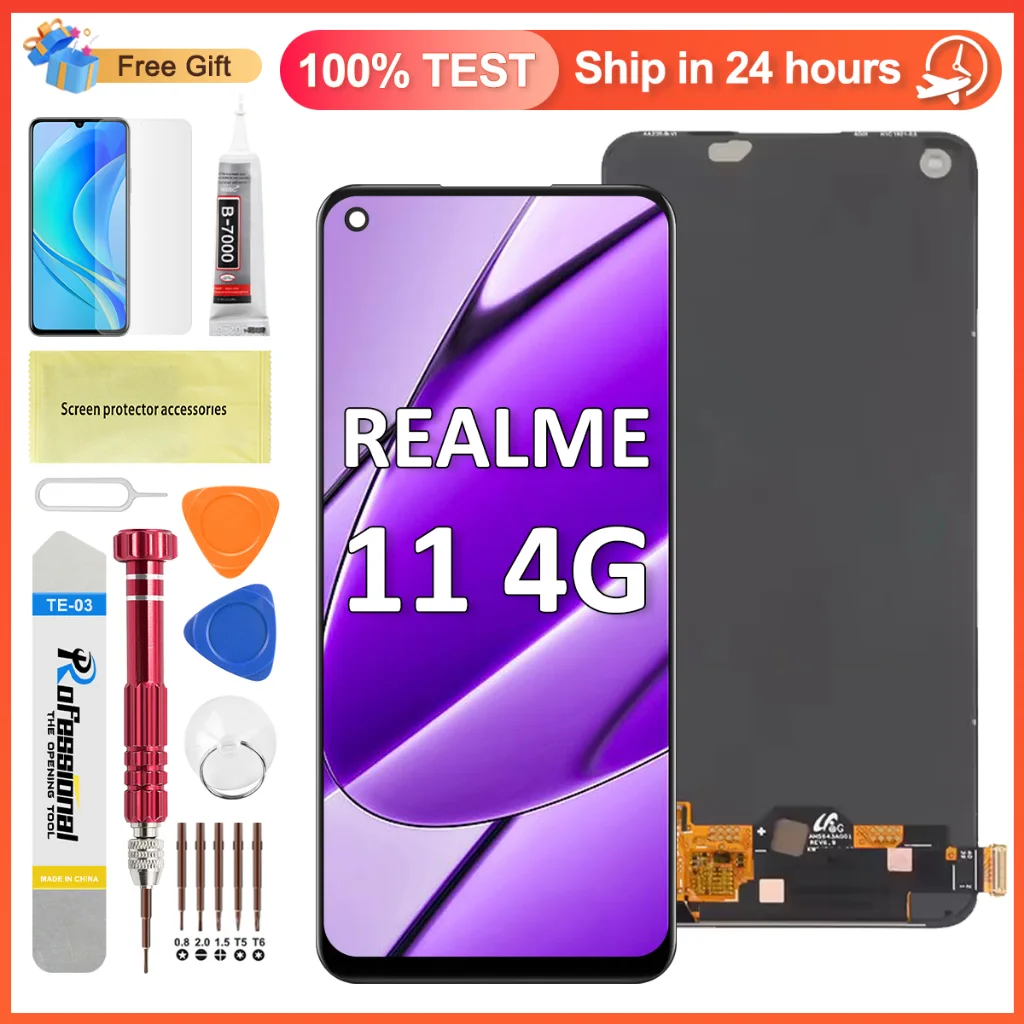 Oppo Realme 11 4G Ekran Dokunmatik OLED Çıtasız (Çerçevesiz)