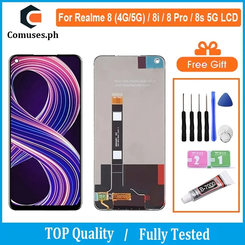 Oppo Realme 8 Pro 4G Ekran Dokunmatik A Plus Kalite Ürün/iNCELL 04 VER Çıtasız (Çerçevesiz)