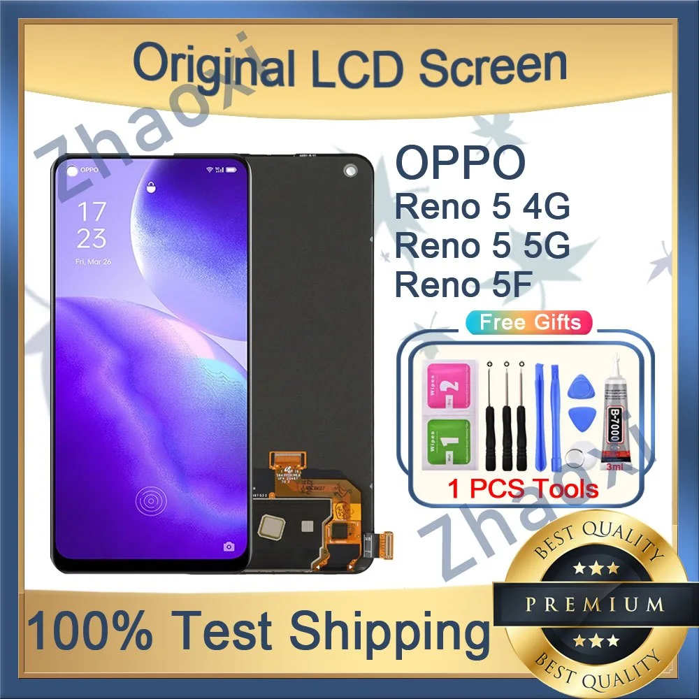 Oppo Reno 5 4G Ekran Dokunmatik OLED Çıtasız (Çerçevesiz)