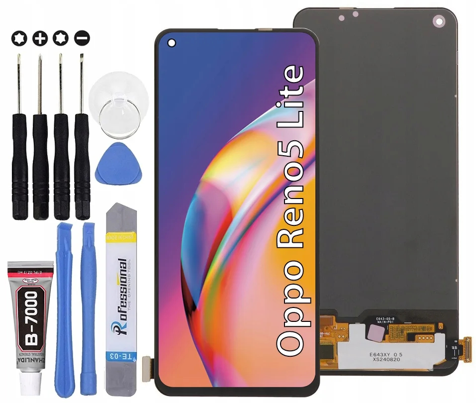 Oppo Reno 5 Lite Ekran Dokunmatik OLED 04 VER Çıtasız (Çerçevesiz)
