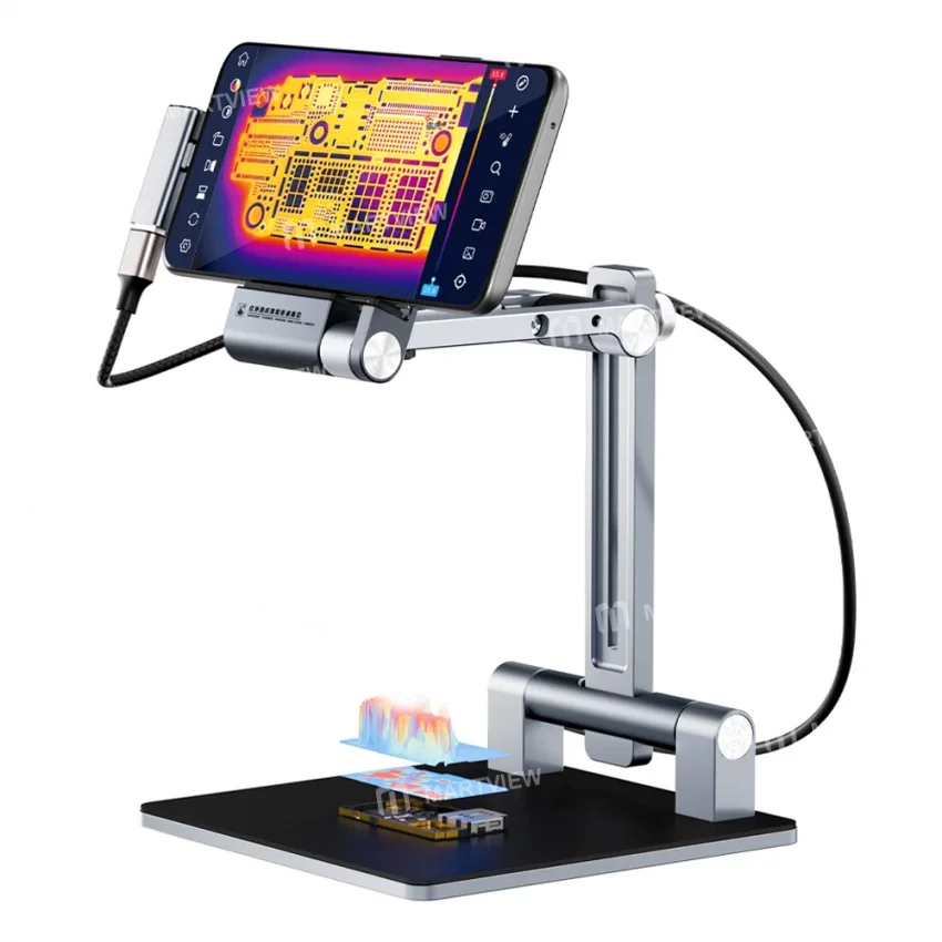 QianLi Fire Eye Pro Katlanabilir Tutucu Versiyonu Anakart Arıza Teşhisi için Kızılötesi Termal Kamera