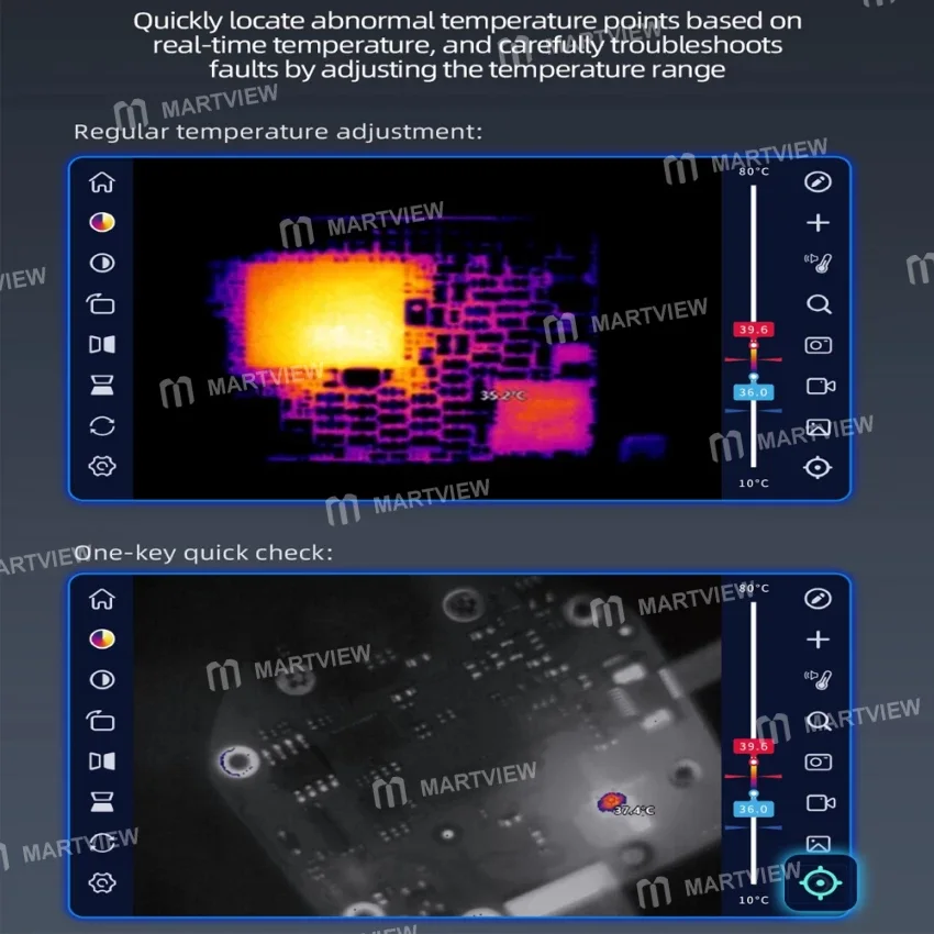 QianLi Fire Eye Pro Katlanabilir Tutucu Versiyonu Anakart Arıza Teşhisi için Kızılötesi Termal Kamera
