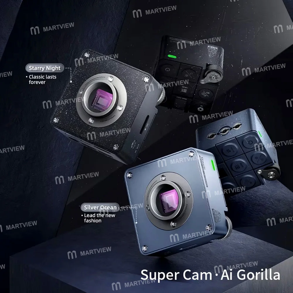 Qianli Süper Kamera · Yapay Zeka Goril 8MP Sony Sensörlü 4K Mikroskop Endüstriyel Kamera, Zoom Ayar Çarkı ile