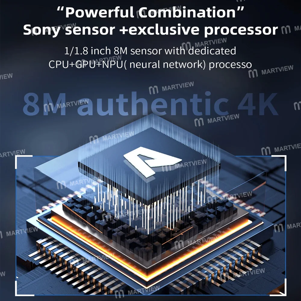 Qianli Süper Kamera · Yapay Zeka Goril 8MP Sony Sensörlü 4K Mikroskop Endüstriyel Kamera, Zoom Ayar Çarkı ile