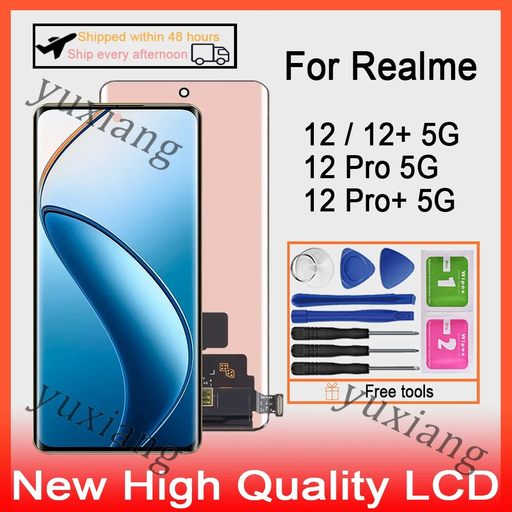 Realme 12 4G Çıtalı Ekran Dokunmatik Siyah OLED