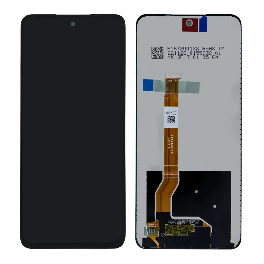 Realme 12 5G Çıtalı Ekran Dokunmatik Siyah Orijinal