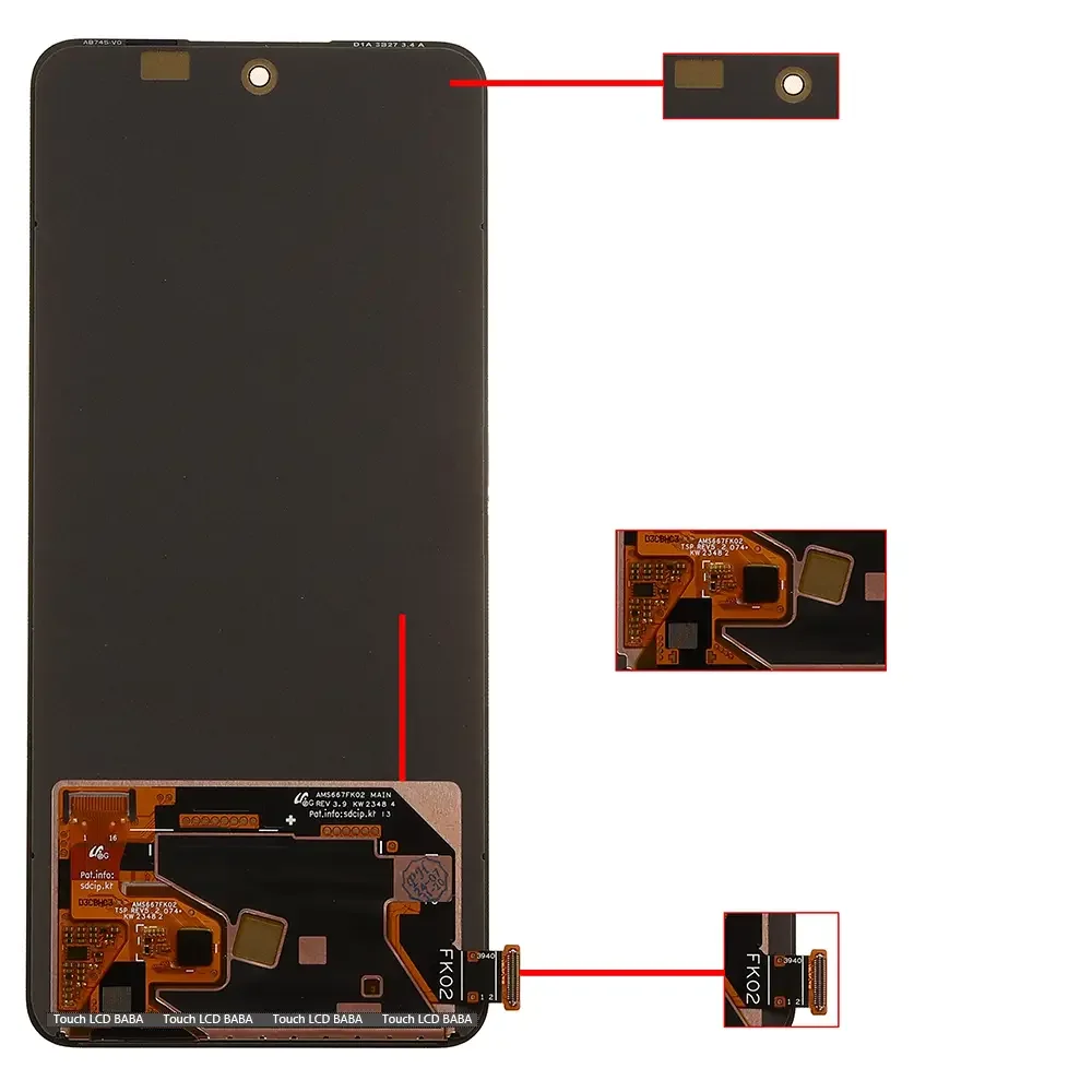 Realme 13 Plus 5G Ekran Dokunmatik OLED FK03 Çıtasız (Çerçevesiz)