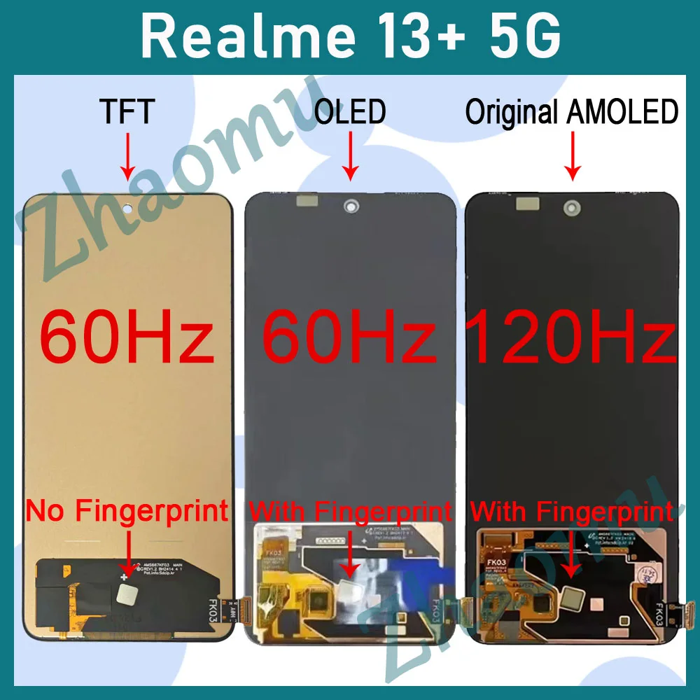 Realme 13 Pro Gold Çıtalı Ekran Dokunmatik SOFT OLED Kalite Ekran