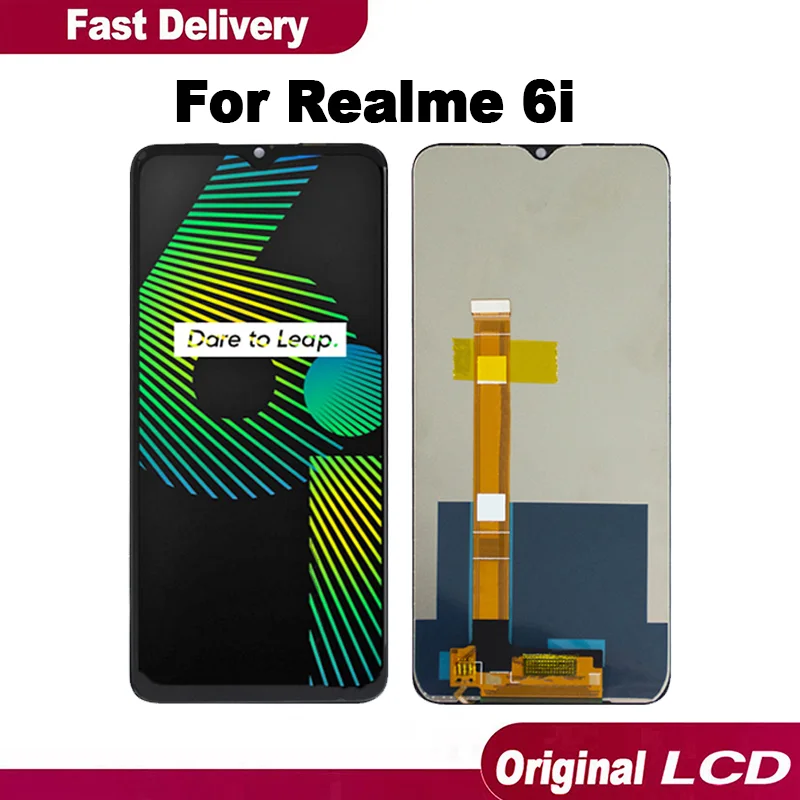 Realme 6i Ekran Dokunmatik Orijinal Çıtasız Ürün (Çerçevesiz)