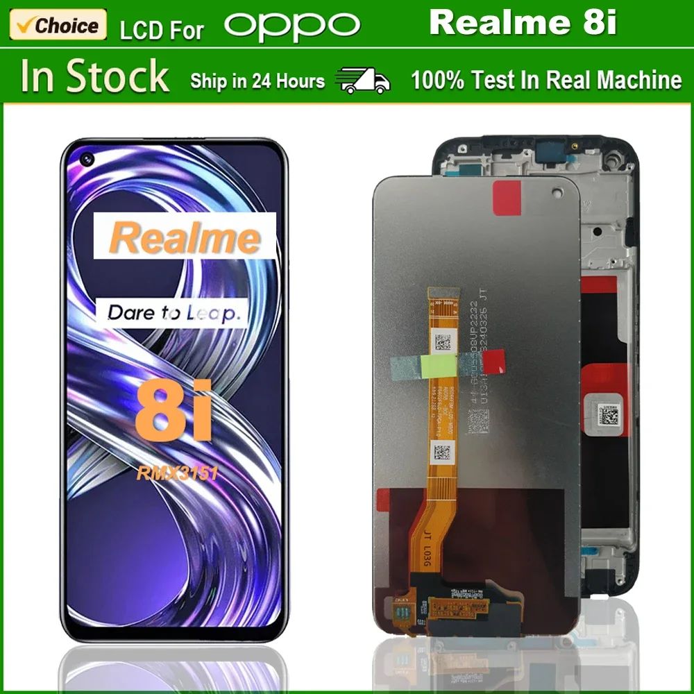 Realme 8i Ekran Dokunmatik Orijinal Çıtasız Ürün (Çerçevesiz)