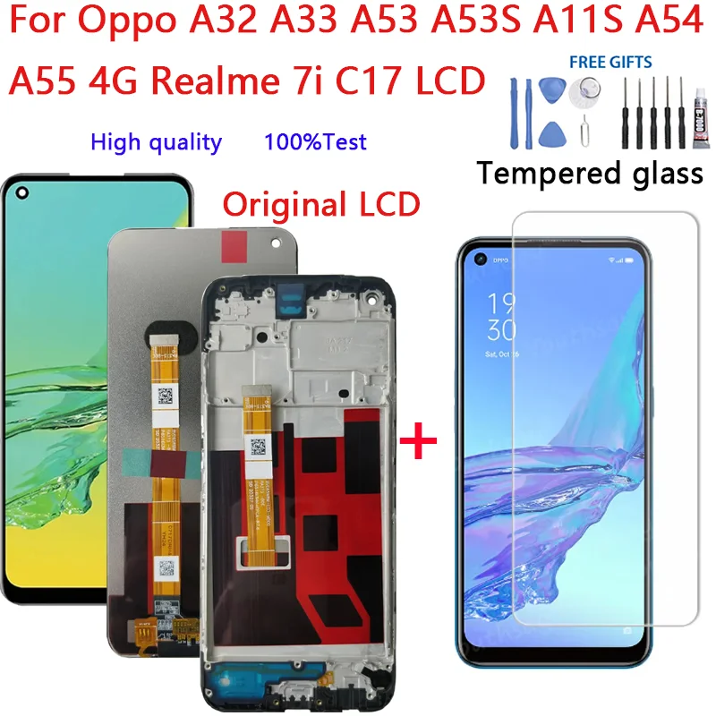 Realme A11s 4G Ekran Dokunmatik Orijinal Çıtasız Ürün (Çerçevesiz)