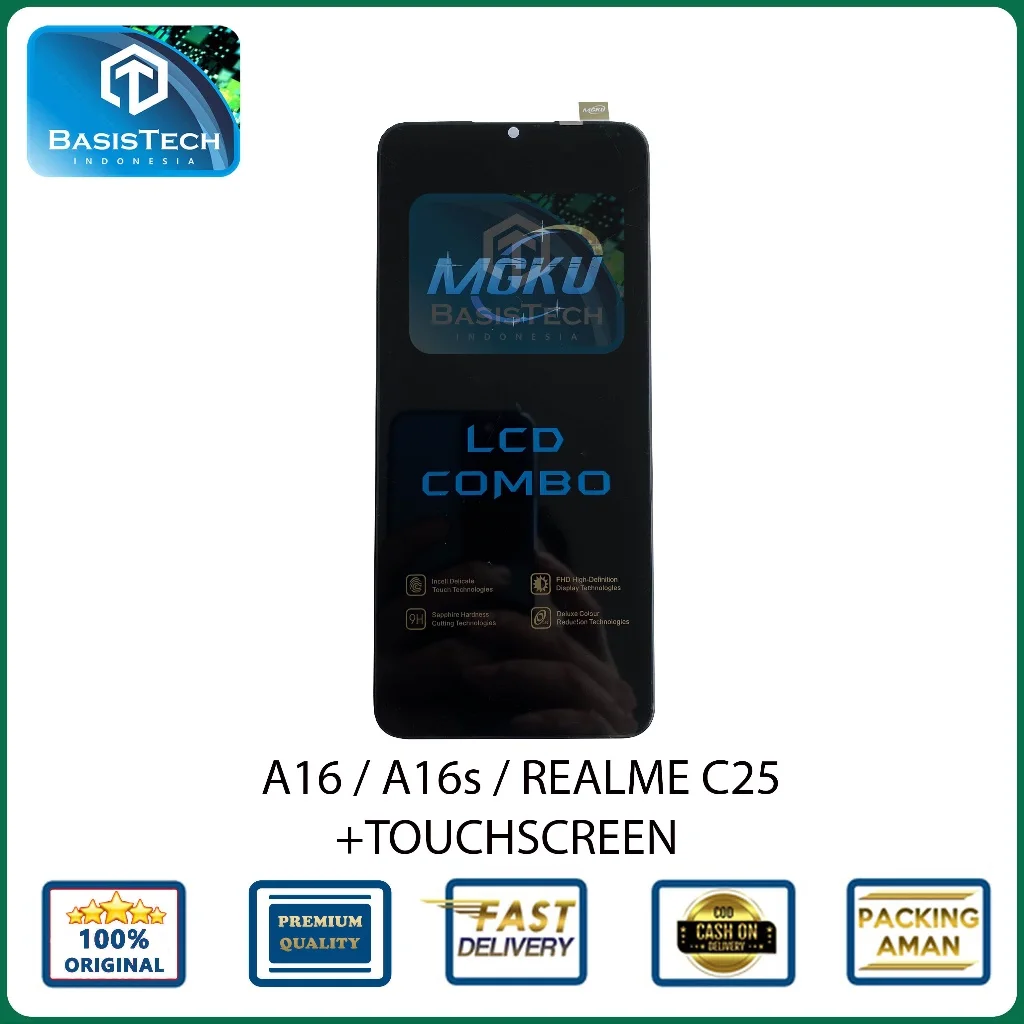 Realme A16s Ekran Dokunmatik Orijinal Çıtasız Ürün (Çerçevesiz)