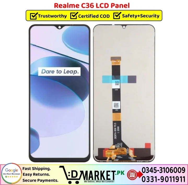 Realme C36 Ekran Dokunmatik Orijinal Çıtasız Ürün (Çerçevesiz)