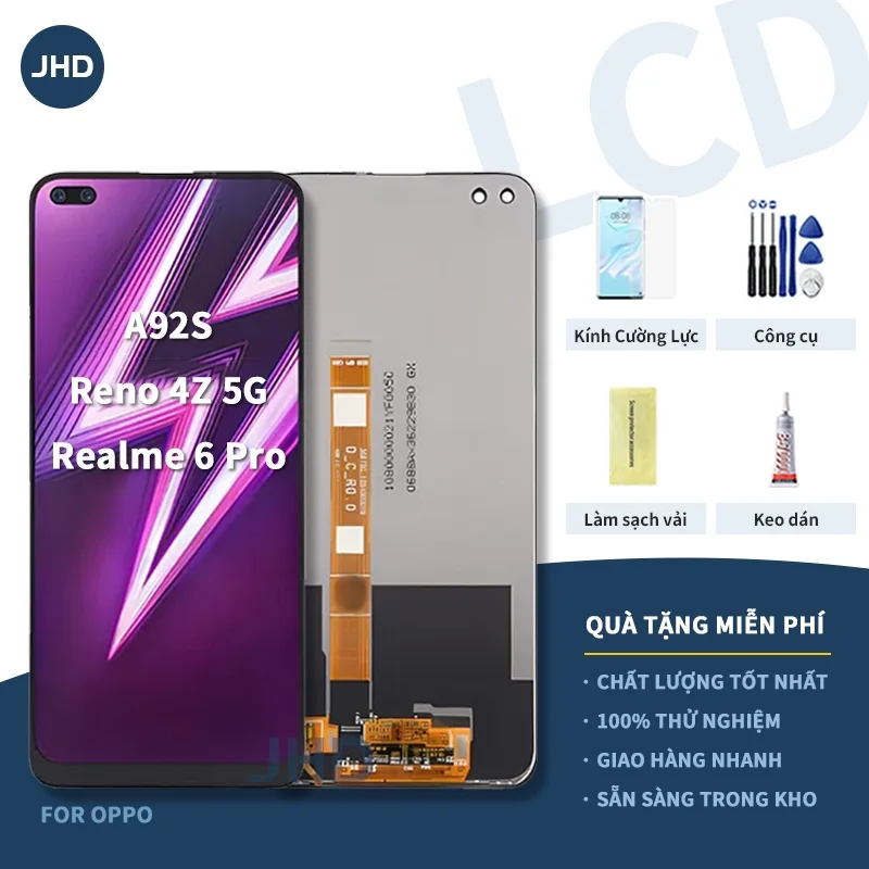 Realme Reno 4Z 5G Ekran Dokunmatik Orijinal Çıtasız Ürün (Çerçevesiz)