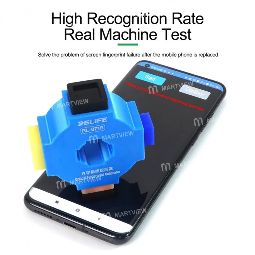 Relife RL-071B 4’ü 1 arada Optik Parmak İzi Kalibratörü, Cep Telefonu Ekranındaki Parmak İzi Arızalarını Çözmek İçin