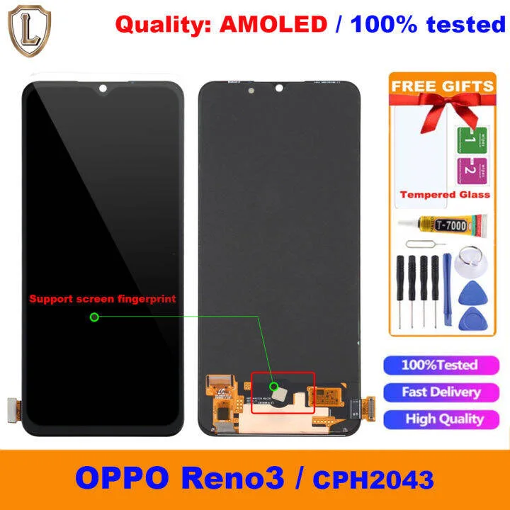 Reno 3 Ekran Dokunmatik A Plus Kalite Ürün/iNCELL Çıtasız (Çerçevesiz)