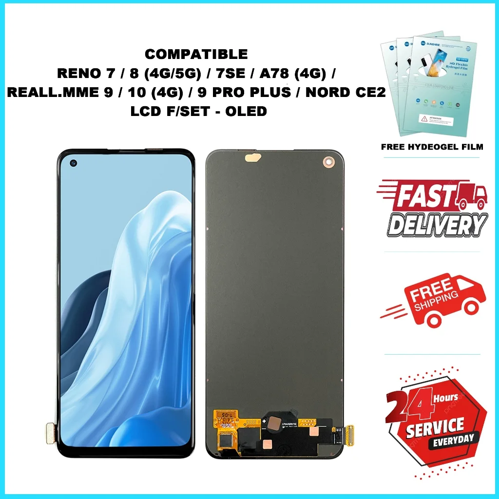 Reno 7SE Ekran Dokunmatik A Plus Kalite Ürün/iNCELL Çıtasız (Çerçevesiz)