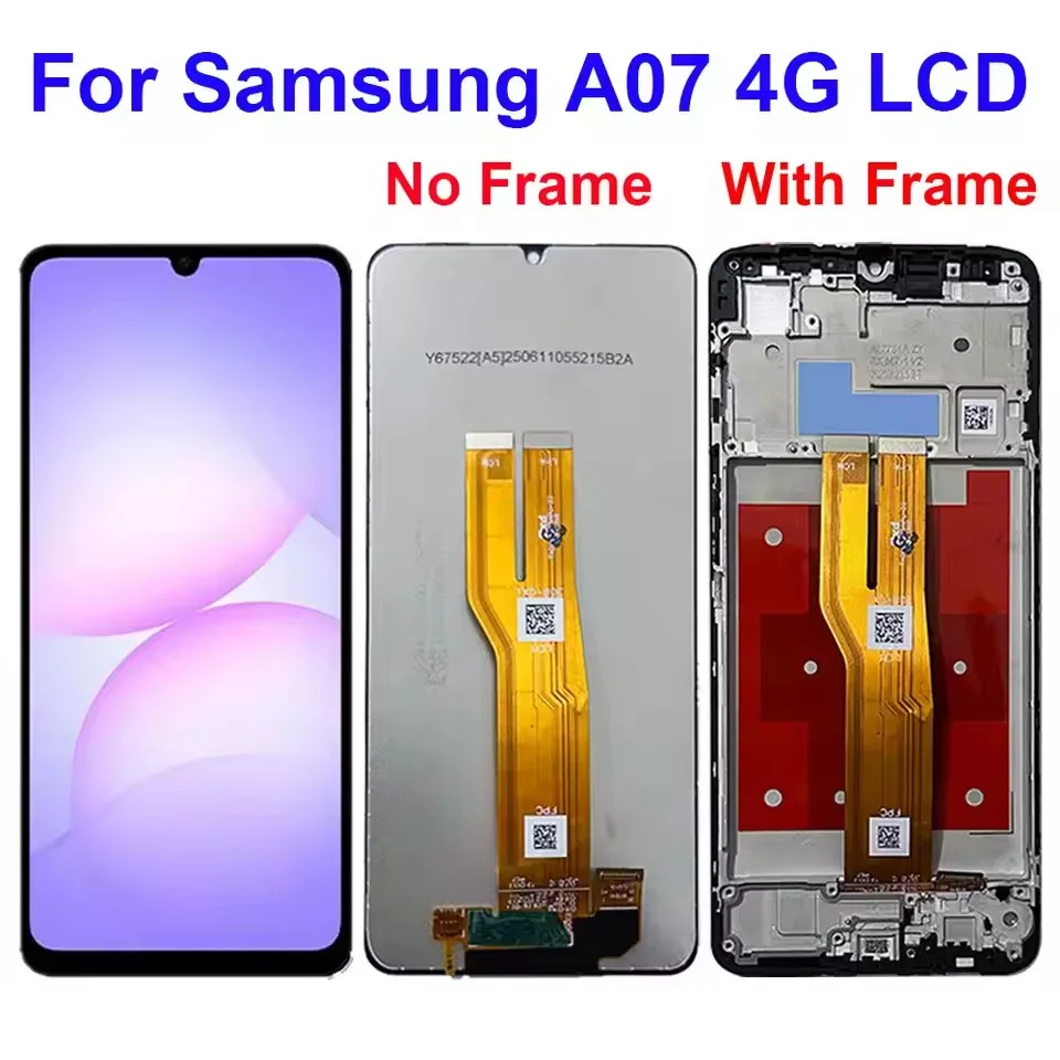 Samsung A07 4G Çıtalı Ekran Dokunmatik Orijinal