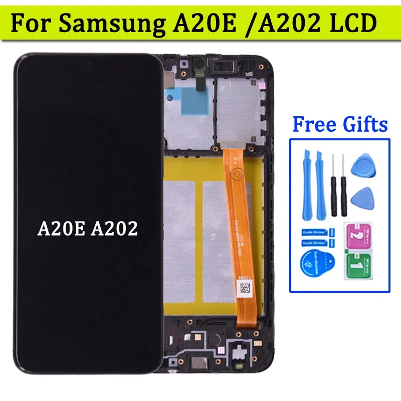 Samsung A20e Ekran Dokunmatik Orijinal Çıtasız Ürün (Çerçevesiz)