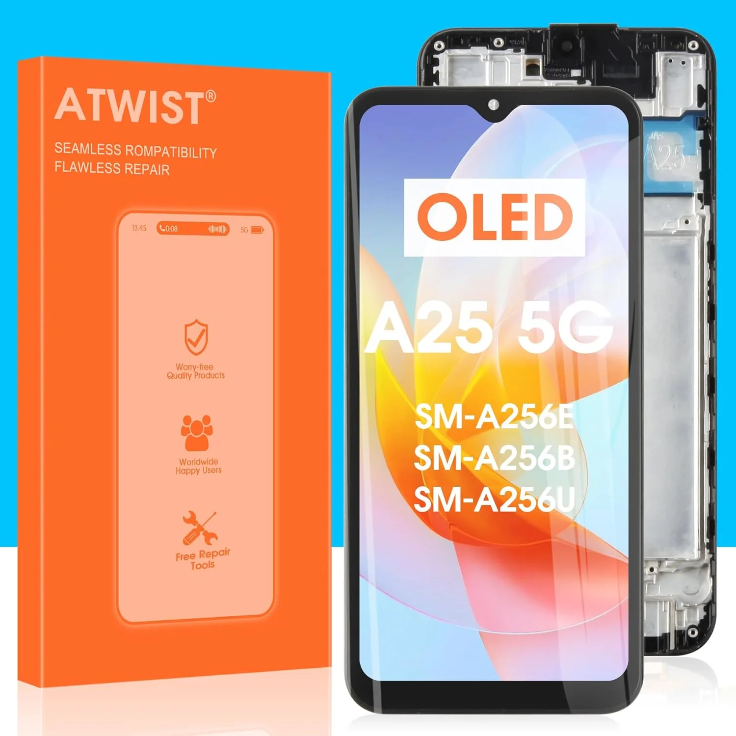 Samsung A25 5G Çıtalı Ekran Dokunmatik OLED