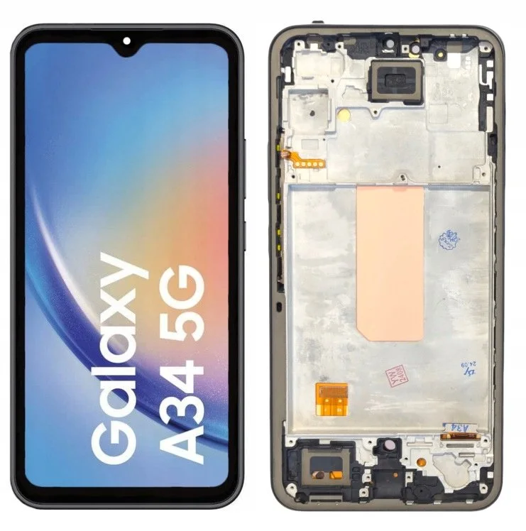 Samsung A34 5G Çıtalı Ekran Dokunmatik OLED