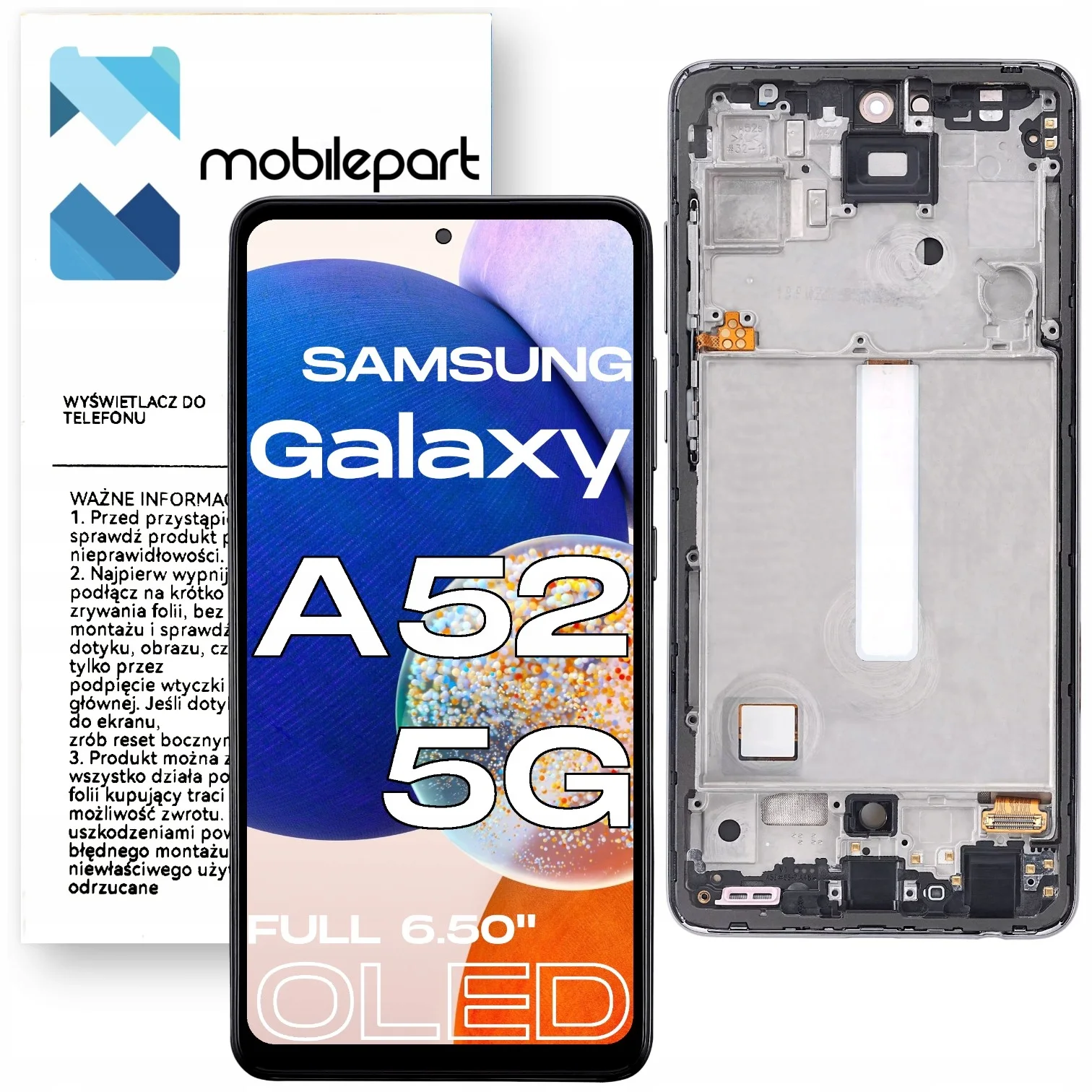 Samsung A52 5G Çıtalı Ekran Dokunmatik OLED