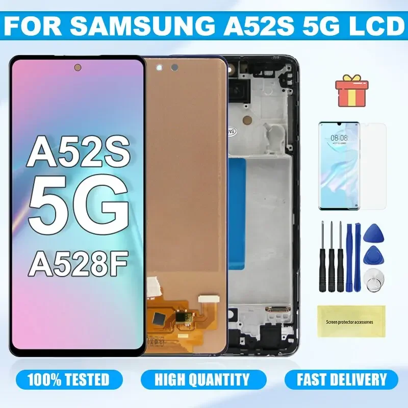 Samsung A52s 5G Çıtalı Ekran Dokunmatik OLED