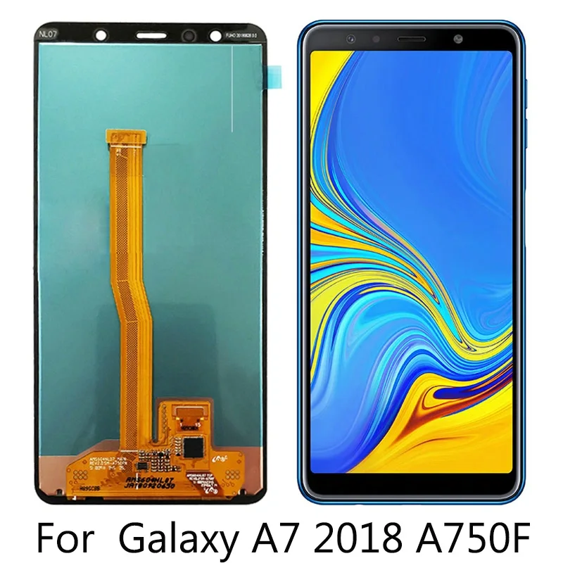 Samsung A750 Ekran Dokunmatik OLED Çıtasız (Çerçevesiz)